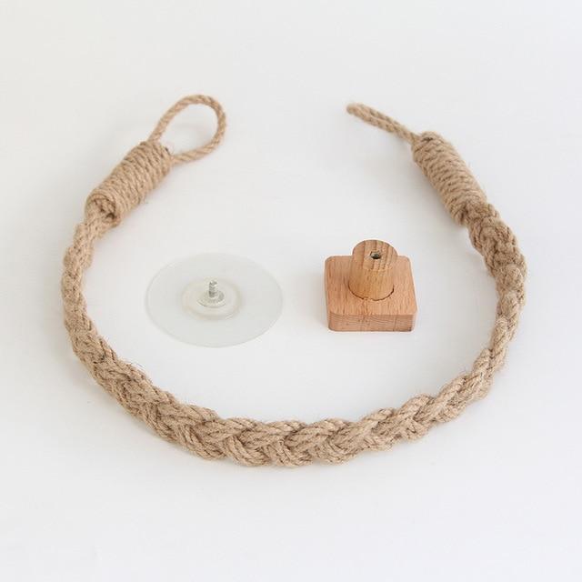 Multipurpose Vintage Bathroom Stick-On Hanging Rope