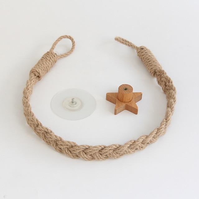 Multipurpose Vintage Bathroom Stick-On Hanging Rope