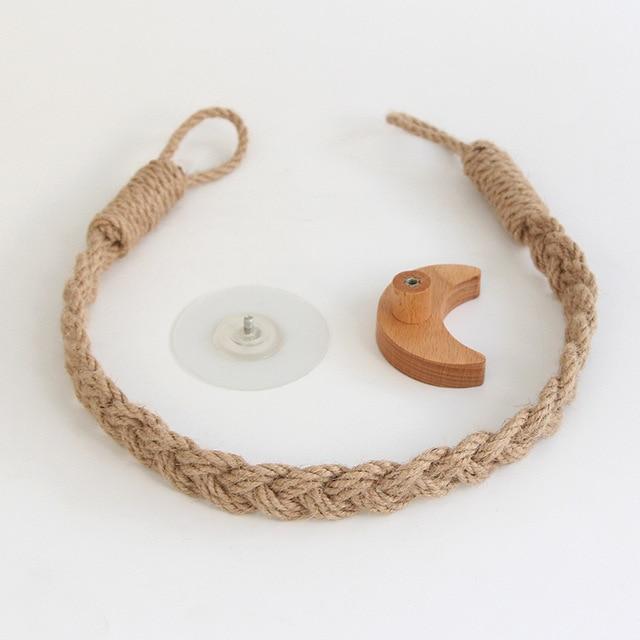 Multipurpose Vintage Bathroom Stick-On Hanging Rope