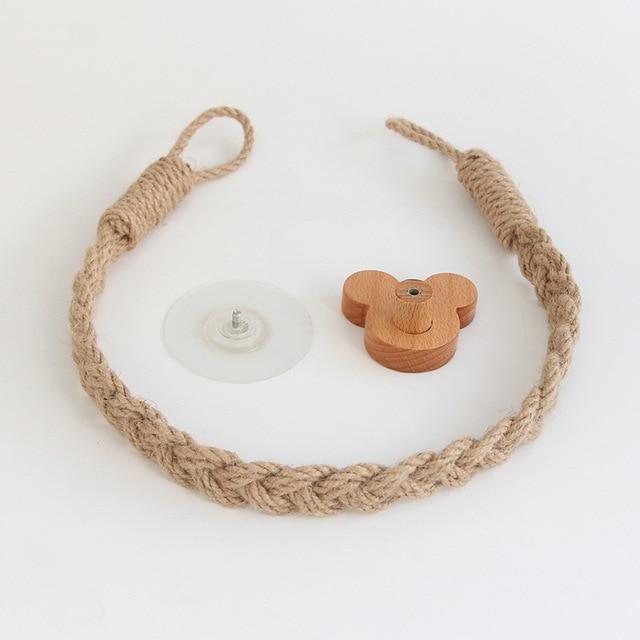 Multipurpose Vintage Bathroom Stick-On Hanging Rope