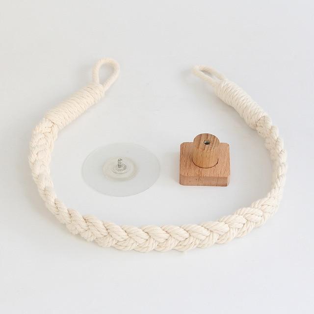 Multipurpose Vintage Bathroom Stick-On Hanging Rope