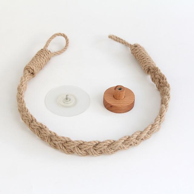 Multipurpose Vintage Bathroom Stick-On Hanging Rope