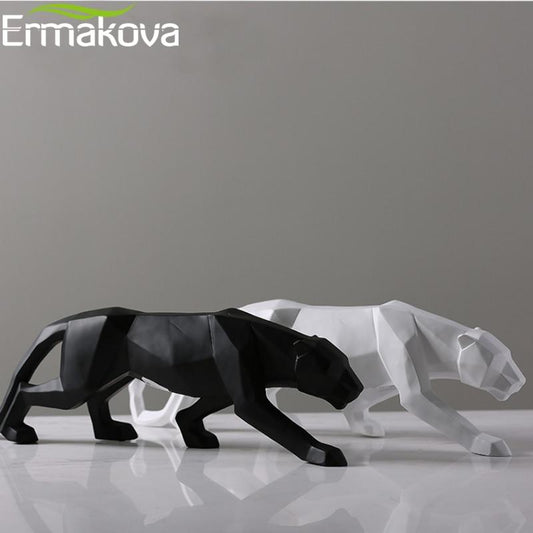 ERMAKOVA™ Panther Resin Statue Decoration