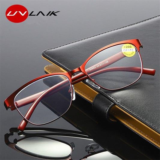 Retro Metal Cat Eye Reading Glasses For Women