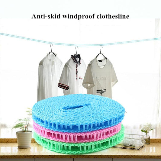 Portable Anti-Skid Windproof Clothesline Drying Rope