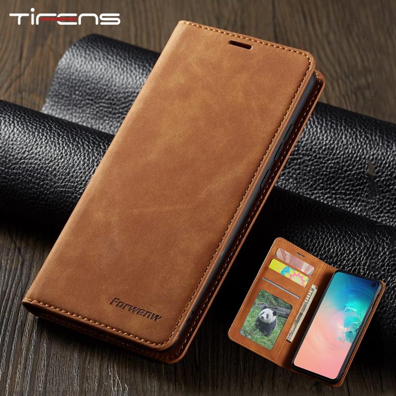 Leather Flip Case For Samsung Phones