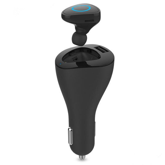 Car Bluetooth intelligent In-Ear Earphones safety + USB charger - Indigo-Temple