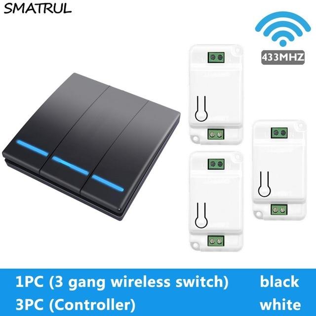 SMATRUL™ Wireless Remote Control Light Switch Receiver Kit