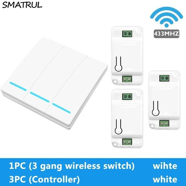 SMATRUL™ Wireless Remote Control Light Switch Receiver Kit