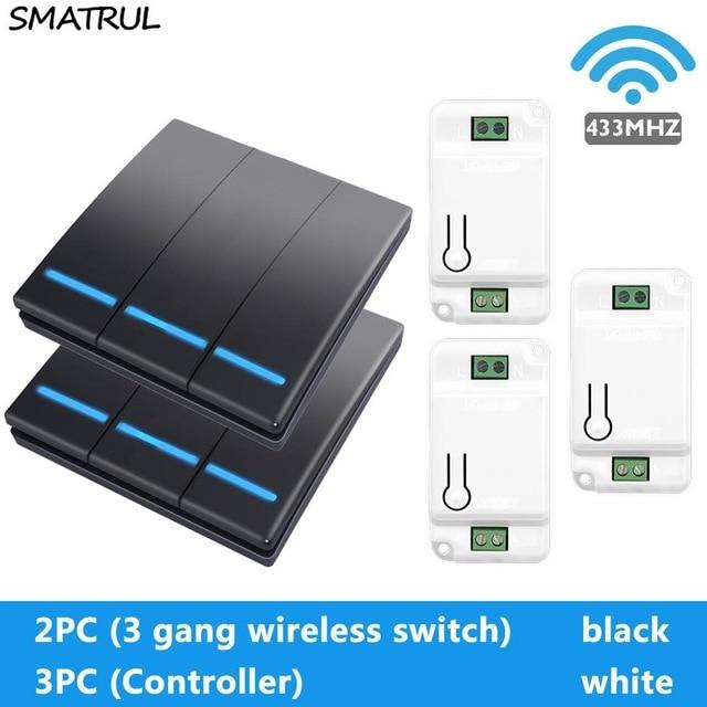 SMATRUL™ Wireless Remote Control Light Switch Receiver Kit