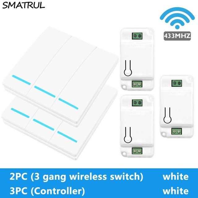 SMATRUL™ Wireless Remote Control Light Switch Receiver Kit