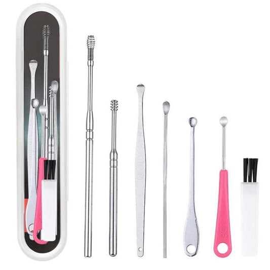 Innovative Spring Powered EarPick Wax Cleaning Set (7pcs)