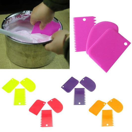 3Pcs Cake Decorating Tools (Ranodm Color) - Indigo-Temple