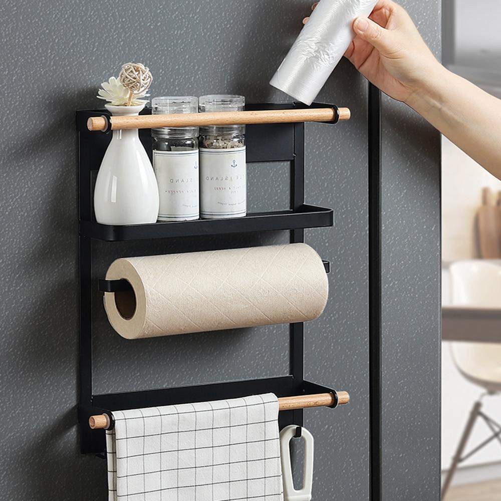 Drill-Free Magnetic Refrigerator Storage Rack