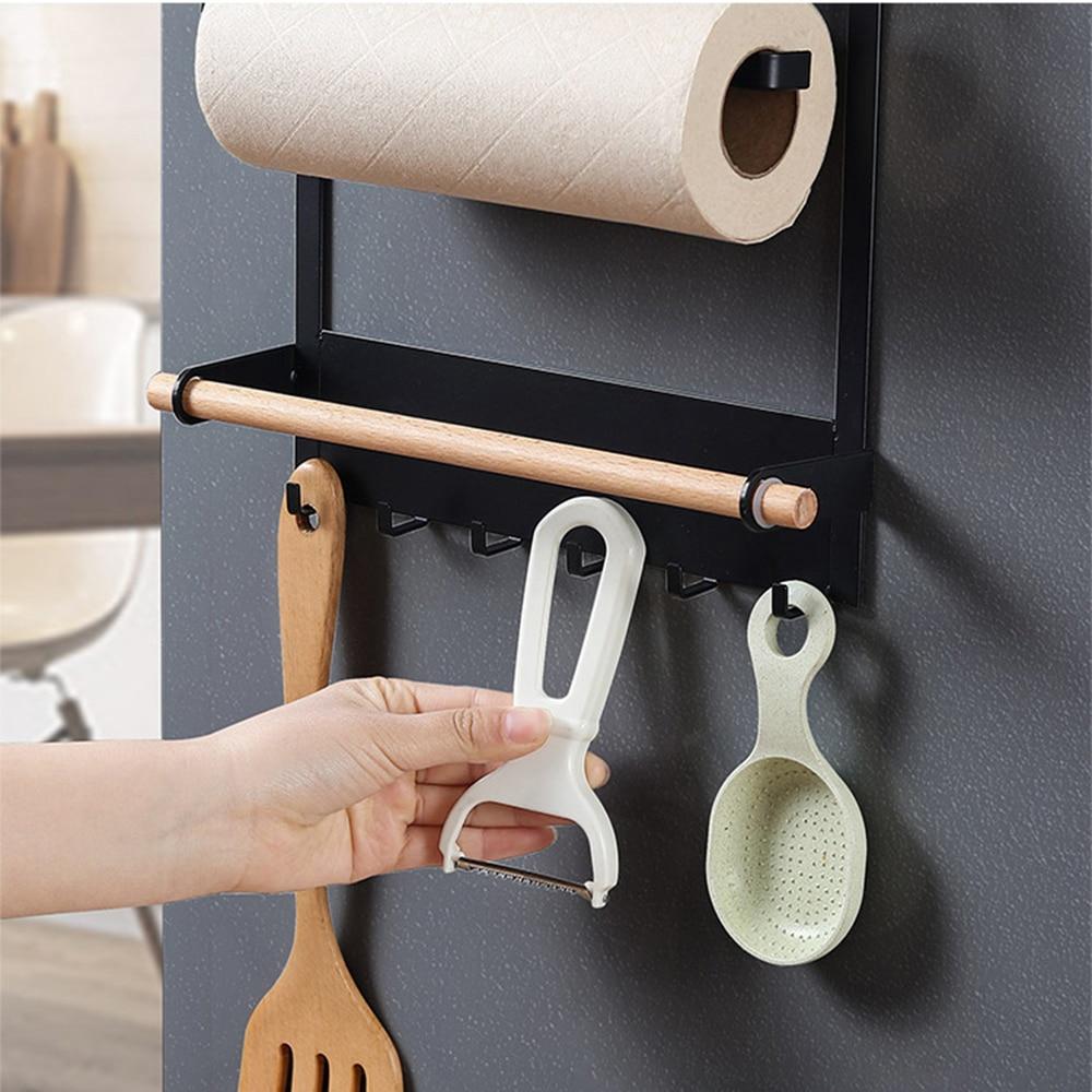Drill-Free Magnetic Refrigerator Storage Rack