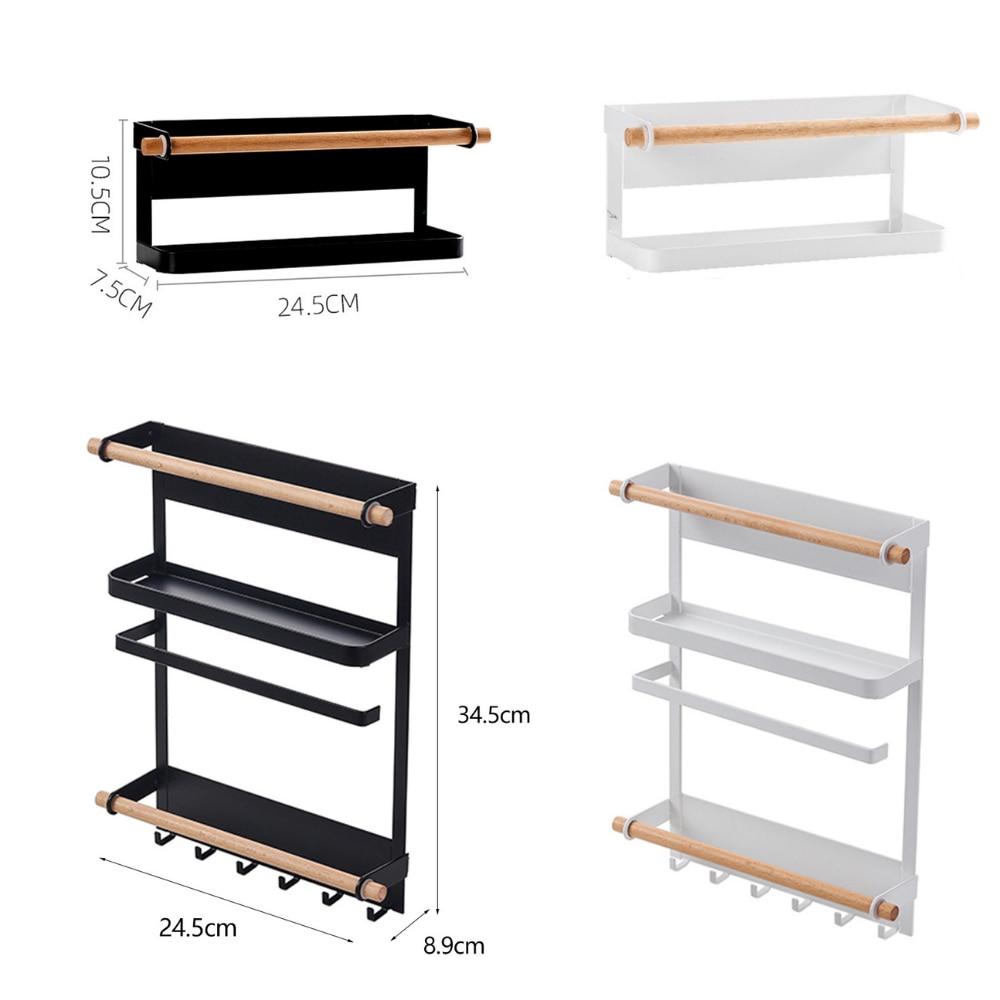 Drill-Free Magnetic Refrigerator Storage Rack