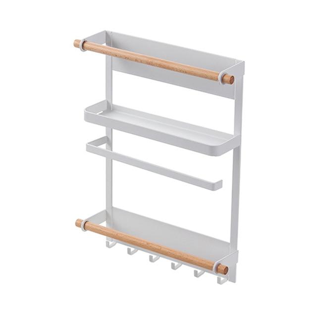 Drill-Free Magnetic Refrigerator Storage Rack