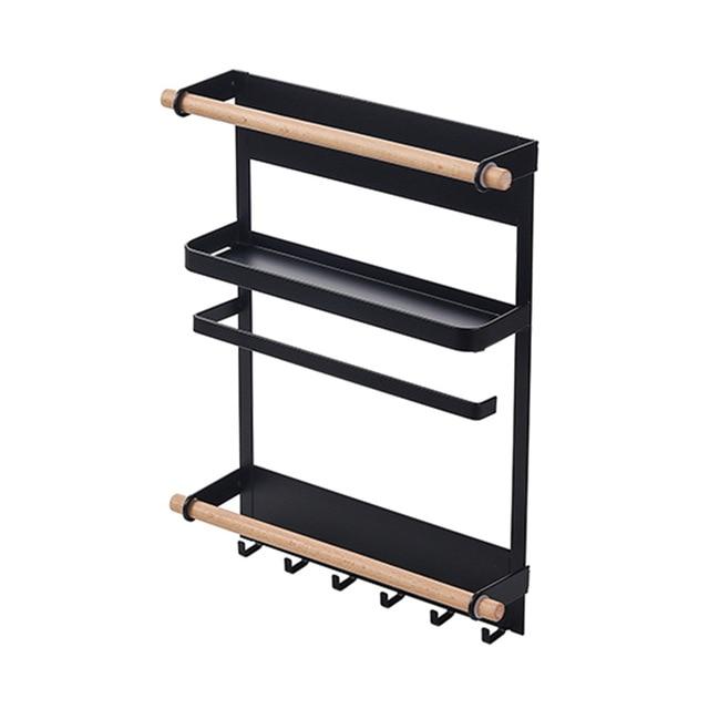 Drill-Free Magnetic Refrigerator Storage Rack