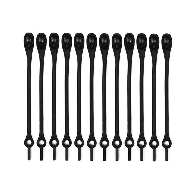 Tie-Free™ Silicone Elastic Shoelaces (12 pcs)