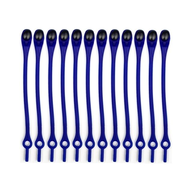 Tie-Free™ Silicone Elastic Shoelaces (12 pcs)