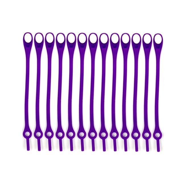 Tie-Free™ Silicone Elastic Shoelaces (12 pcs)