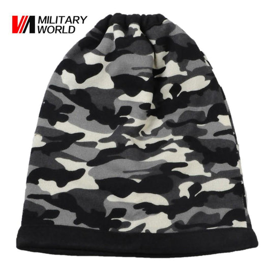 Tactical 3 in 1 Camo Hat /Face Mask/ Scarf - Indigo-Temple