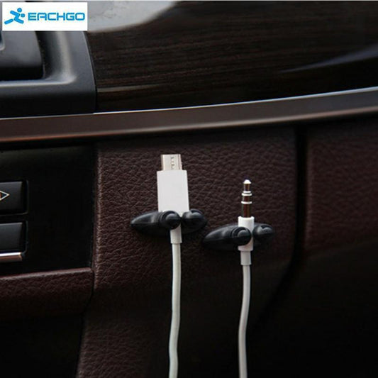 8-PCS CAR CABLE HOLDERS - Indigo-Temple