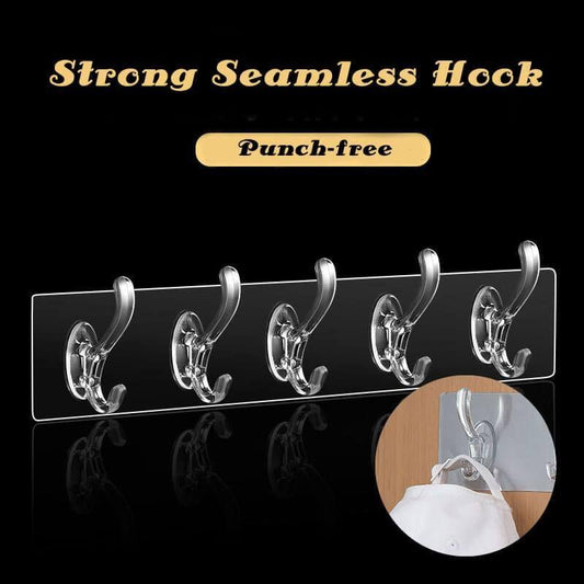 Seamless Drill-Free Hooks Plate Sticker