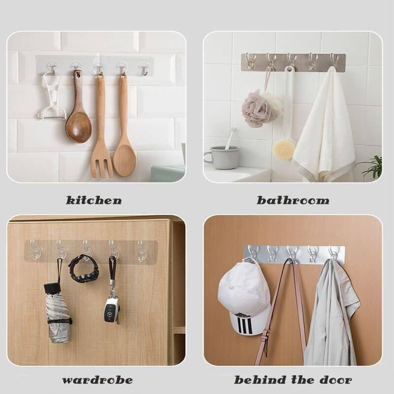 Seamless Drill-Free Hooks Plate Sticker