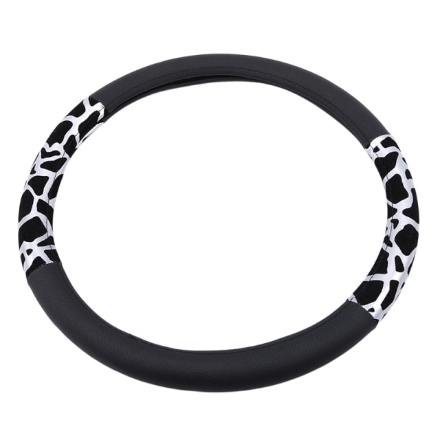 Warm Plush Car Steering Wheel Cover Set