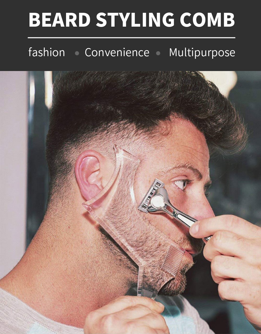 SymmetricBeard™ Shaving Stencil Kit