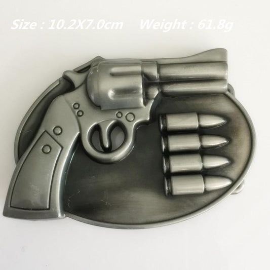 Gun Metal belt buckle - Indigo-Temple