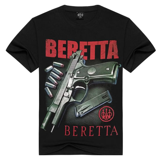 BERETTA- Man T-Shirt Short Sleeve O Neck Cotton - Indigo-Temple