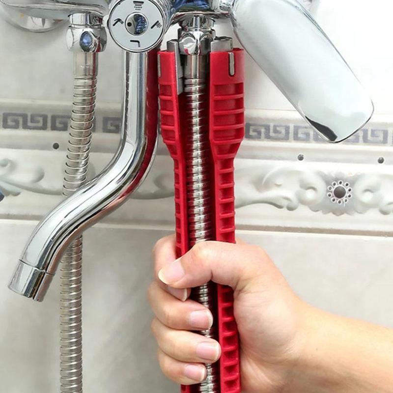 Multiuse 8-in-1 EZ Faucet and Sink Wrench