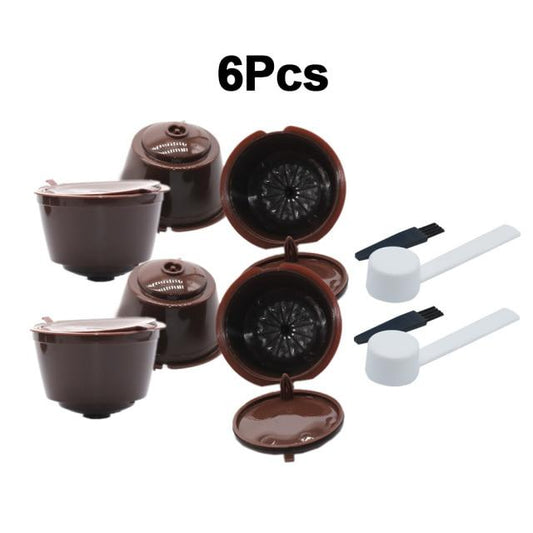 Universal Reusable Coffee Capsule Pods (6pcs)