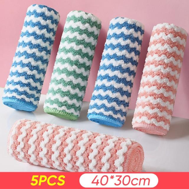 Super Absorbent Microfiber Cleaning Rag (5pcs)