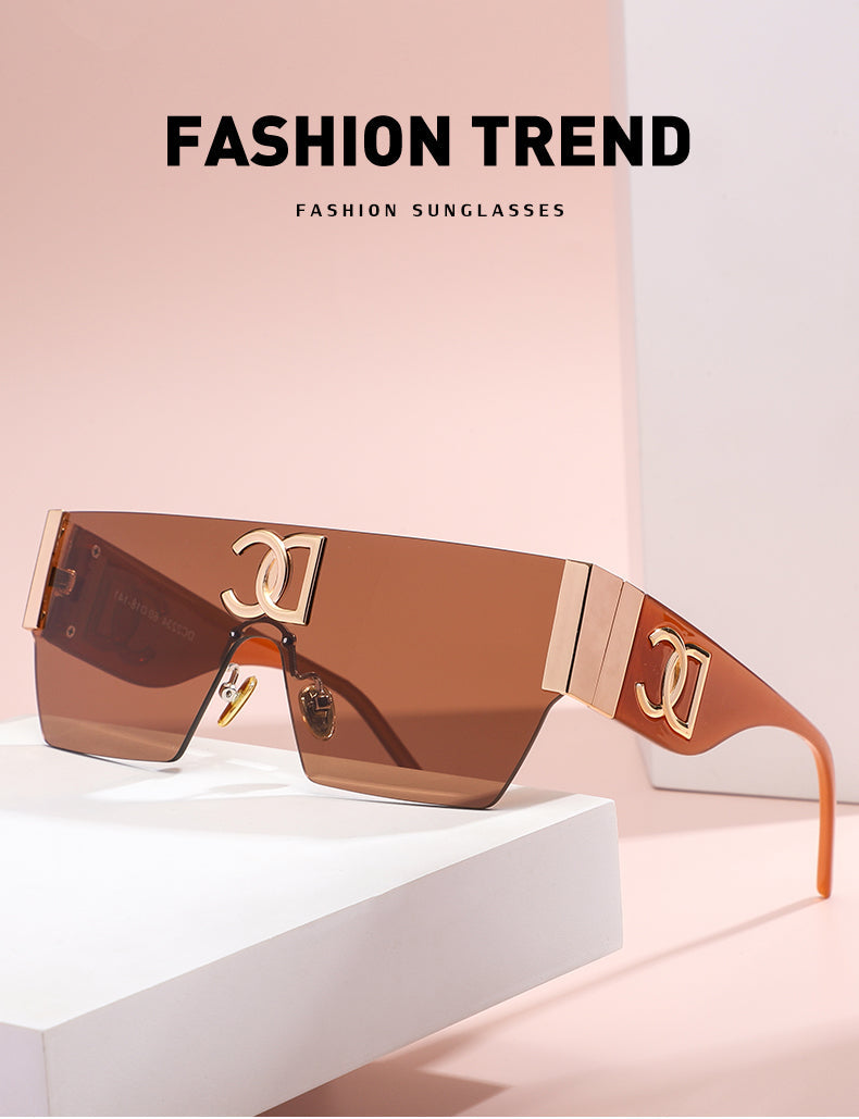 Vintage Square Rimless UV400 Sunglasses