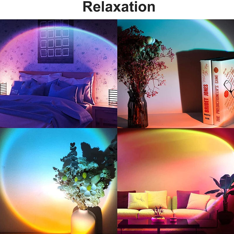 Rainbow & Sunset Projection Atmosphere Lamp