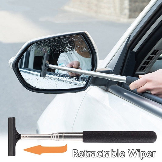 Retractable Car Mirror Wiper