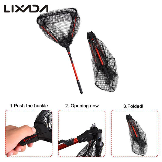 Aluminum Telescopic Fishing Net - Indigo-Temple