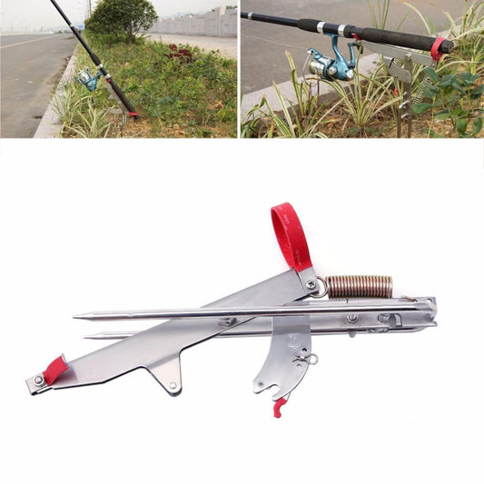 Stainless Steel Fishing Rod Stand - Indigo-Temple