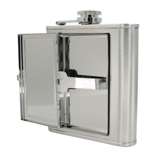 Cigarettes Case Hip Flask - Indigo-Temple