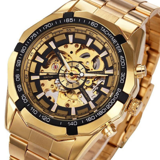 Skeleton - Mechanical Watch - Indigo-Temple