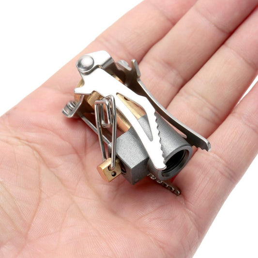 Portable Folding Mini Camping Stove - Indigo-Temple