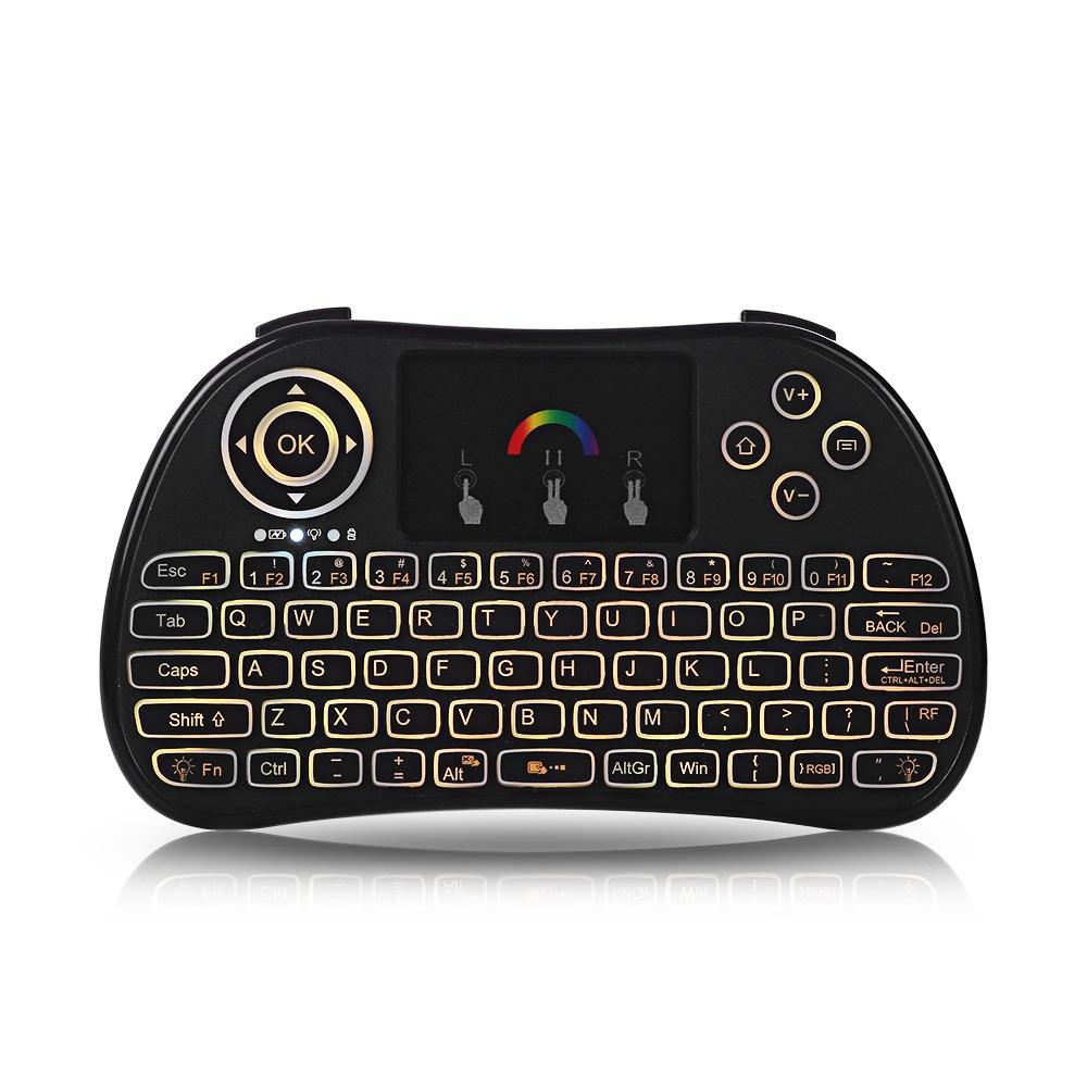 Wireless Keyboard & Mouse Combo with RGB Back Light - Indigo-Temple