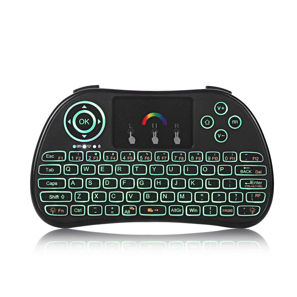 Wireless Keyboard & Mouse Combo with RGB Back Light - Indigo-Temple