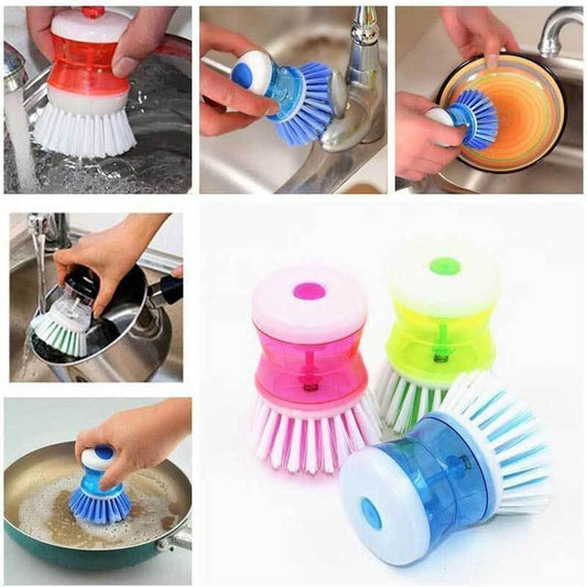 Dishpansoap(TM) Dish & Pot Brush (2pcs) - Indigo-Temple
