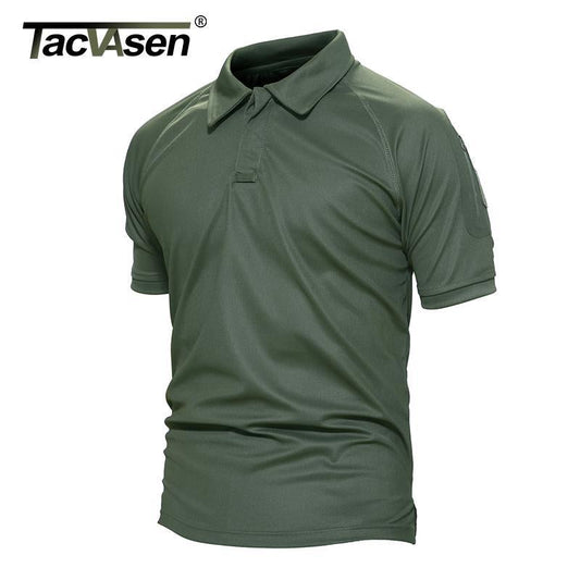 TACVASEN Sleeve Pocket Tactical Polo - Indigo-Temple