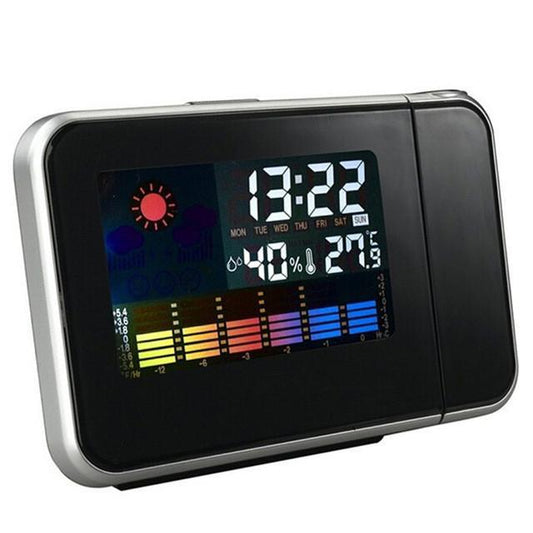 PROJECTION ALARM CLOCK + WEATHER DISPLAY - Indigo-Temple