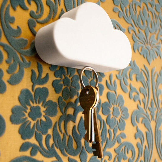 Cloud Shape Magnetic Key Holder (2 Pcs) - Indigo-Temple